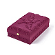 Boîtes à bijoux en velours motif fleur rose VBOX-O003-02-2