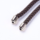 Nylon Twisted Cord Bracelet Making MAK-F018-05RG-RS-2