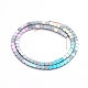 Electroplated Non-magnetic Synthetic Hematite Beads Strands G-L562-02-3