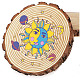 CREATCABIN Celestial Sun Moon and Stars Natural Round Wood Slices 4.3 Inch Rustic Undrilled Wooden Centrepiece Circular Tree Trunk Discs Log Coaster Decor Holiday Ornaments for Home Living Room AJEW-WH0363-004-5