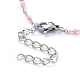 Edelstahl Emaille Kabelketten Halsketten NJEW-JN02730-03-3