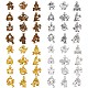 48 pièces pendentif à breloque constellation douze pendentifs de signe du zodiaque breloque en alliage pour bijoux collier bracelet boucle d'oreille faisant de l'artisanat JX340A-1