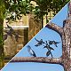 Creatcabin ツバメ ウォールアート 金属装飾 壁彫刻 鳥 動物 装飾 吊りペディメント 装飾 ガーデン ホーム リビングルーム キッチン バスルーム ベッドルーム 新築祝い オフィス 9.44 x 8.66インチ HJEW-WH0028-82-5