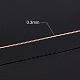 Benecreat3連売り銅クラフトワイヤー  長持ちメッキ  ツイストラウンド  ライトゴールド  0.3mm  約80m /ロール CWIR-BC0008-0.3mm-KCG-2
