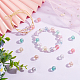 Hobbiesay 200 pièce de perles d'espacement en cristal acrylique de 8 couleurs TACR-HY0001-02-4