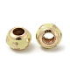 Goldton Metallschmelz europäischen Perlen FIND-E044-10G-01-2