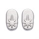 304 Stainless Steel Cabochons STAS-K213-09P-1