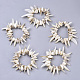 Eau douce shell perles bracelets extensibles BJEW-S278-013-1