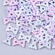 Arcoiris abs plástico imitación perla enlaces OACR-T015-03-01-1