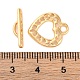 Застежки-кнопки в форме сердца из латуни KK-S403-18G-4