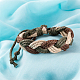 Tressées réglables bracelets de cordon en cuir unisexe BJEW-BB15532-8