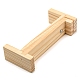 木製ブレスレット ウェビング リテーナー 編み物ツール  コード固定具  鉄クリップとはさみを含む  パパイヤホイップ  21.2x4.5x8.7cm TOOL-WH0155-20-2