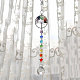Cristal araña candelabros prismas AJEW-WH0021-50B-7