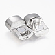 304 Stainless Steel Magnetic Clasps with Glue-in Ends STAS-F130-18P-2