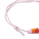 Verstellbare geflochtene Perlenarmbänder aus Glassamen BJEW-JB09755-3