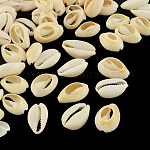 Perles coquillage cauri mélangées naturelles, cauris, papayawhip, 19~24x14~17x5~9mm