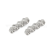 Латунные микропаве прозрачные кубические циркониевые распорки KK-P302-26P
