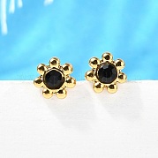 Серьги-гвоздики из нержавеющей стали 304 EJEW-F361-20G