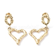 Серьги-гвоздики из нержавеющей стали 304 EJEW-H115-34G