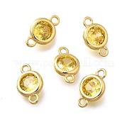 Подвески из латуни с кубическим цирконием KK-Q043-24G-01