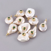 Подвески из натурального пресноводного жемчуга PEAR-F008-31G-02
