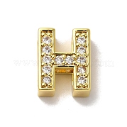 Латунные микро проложить кубического циркония бусы KK-H487-25G-08