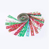 Gedrucktes Polyester-Grosgrainband für Weihnachten SRIB-X0002-01