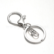 PandaHall Iron Split Key Rings Keychain Clasp Findings, with Alloy Lobster  Claw Clasps and Swivel Clasps, Rose Gold, 66mm Alloy Ring - Yahoo Shopping