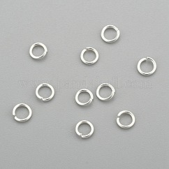 Anelli di congiunzione aperti in acciaio inossidabile 304, tondo, argento, 3.5x0.6mm, 22 gauge, diametro interno: 2.3mm