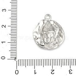 Pendentifs en acier inoxydable 304 martelé&nbsp;STAS-C167-01P
