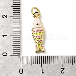 Messing Emaille-Anhänger&nbsp;X1-KK-A266-39G-03
