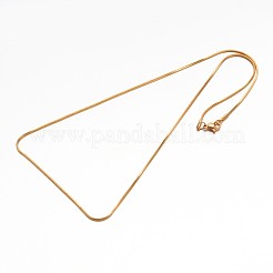 Collane a catena a serpente in acciaio inossidabile 304&nbsp;NJEW-E026-12G