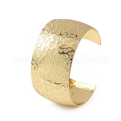 Gehämmertes Messing-Manschettenarmband für Damen&nbsp;BJEW-A163-04A-G