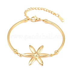 Bracciali a maglie in acciaio inossidabile 304 per donna&nbsp;BJEW-H641-02B-G