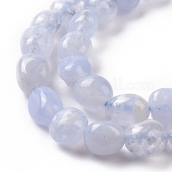 Natürlichen blauen Chalcedon Perlen Stränge&nbsp;G-K203-26