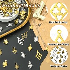 120 pz 15 stili pendenti in lega di stile tibetano&nbsp;FIND-CJ0005-06