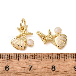 Pendentifs d'émail en laiton &nbsp;KK-CBA5E50-01G