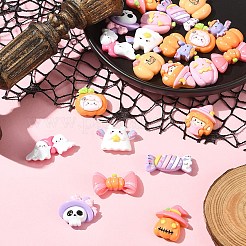 22 Stück 11 Stile Halloween Motiv opake Resin Decoden Cabochons&nbsp;CRES-FS0001-15