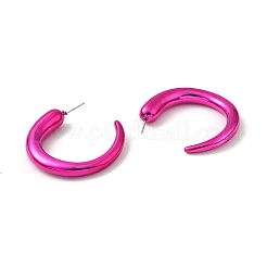 Boucles d'oreilles en acrylique en forme de corne&nbsp;EJEW-P251-01