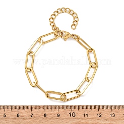 Bracelets à chaîne trombone en acier inoxydable 304 pour femmes&nbsp;BJEW-F536-22G