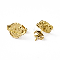 Boucles d'oreilles à tige en acier inoxydable 304 plaqué PVD sous vide&nbsp;EJEW-P212-13G