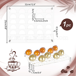 30 Gitter transparenter Kaffeekapselhalter aus Acryl&nbsp;ODIS-WH0329-72