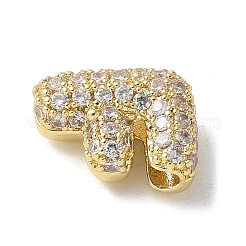 Perles de zircone cubique micro pave en Laiton&nbsp;KK-P290-61G-F