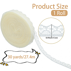 1 Rolle Polyester-Blumenspitzenband&nbsp;OCOR-CY0002-90