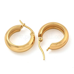 Boucles d'oreilles créoles en acier inoxydable 202&nbsp;EJEW-H003-38G-02