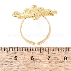 Offene Manschettenringe aus Messing&nbsp;LS-RJEW-Z129-01G-02