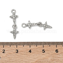 Legierung rhinestone-anhänger&nbsp;PALLOY-P317-01P