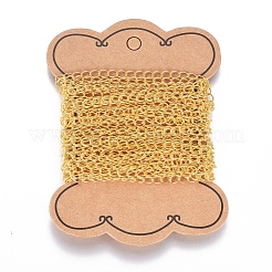 Chaînes en laiton torsadées&nbsp;X-CHC-Q001-5x4mm-G