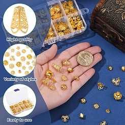 Chapeaux de perles en filigrane de cloche de fer plaqué&nbsp;IFIN-FS0001-51
