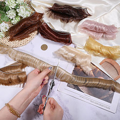 8 stücke 8 arten hohe temperatur faser kurzen pony frisur puppe perücke haar&nbsp;DIY-GL0005-62